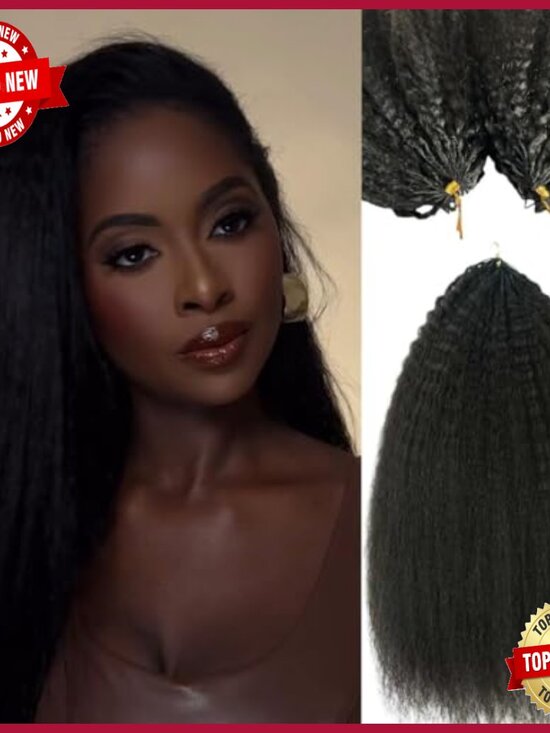 Knotless Pre-Separated Crochet Hair Extensions 14 Inch 120g Kinky Straight main image 4
